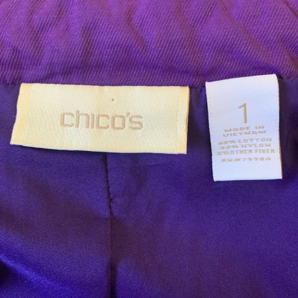 Chico’s Patsy Practically Perfect Full Zip Lined … - image 6